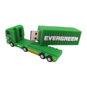 206 USB CAMION CARGA CONTENEDOR PVC 3D
